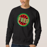 Moletom Melancia da Palestina Livre - Liberdade para a Pal<br><div class="desc">Após a guerra de seis dias em 1967, o governo israelita proibiu a bandeira palestiniana. A melancia tomou seu lugar por compartilhar as cores da bandeira: vermelha, preta, branca e verde. a fruta pode ser vista dos muros de pedra de Gaza às galerias de Ramallah, apontando a história política da...</div>