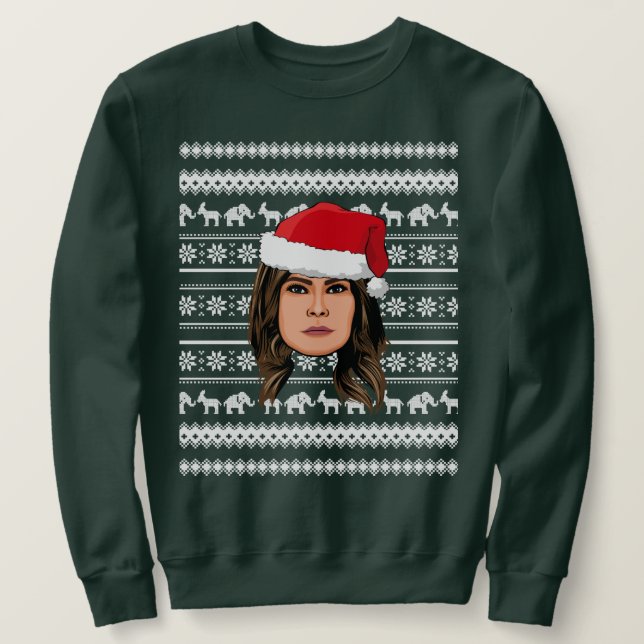 Moletom MELANIA TRUMP Christmas (Frente do Design)
