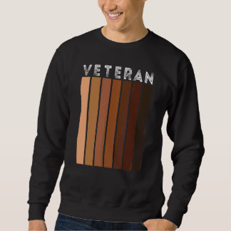 Moletom Melanin Veteran Afro Mulher Veterana Preto Que