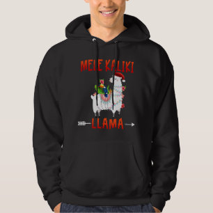 Moletom Mele Kalikimaka Kaliki Llama em luzes de natal H