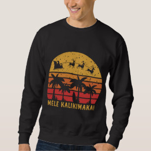 Moletom Mele Kalikimaka Retro Havaiana Família Natal Va