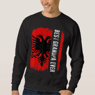 Moletom Melhor Avô Albanês de Todos os Tempos Bandeira da
