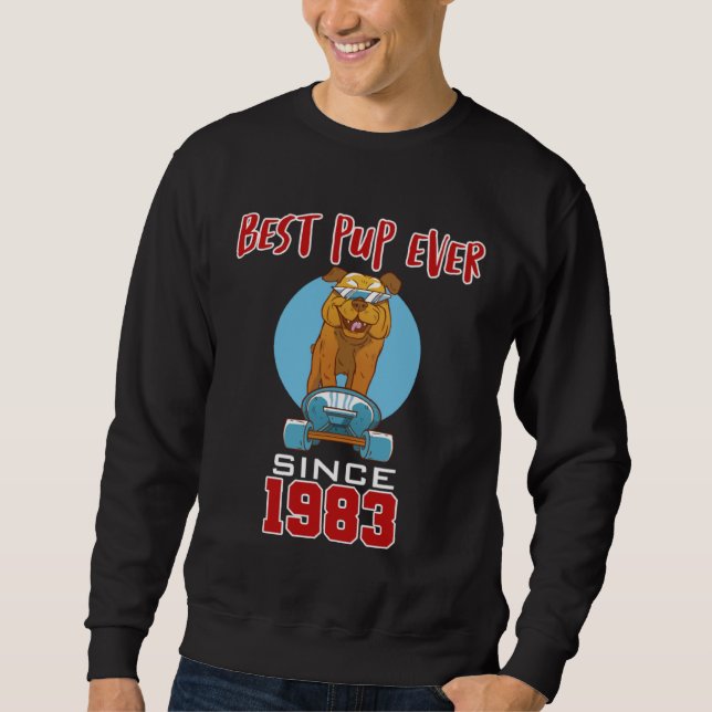 Moletom Melhor cachorro de sempre desde 1983 (Frente)