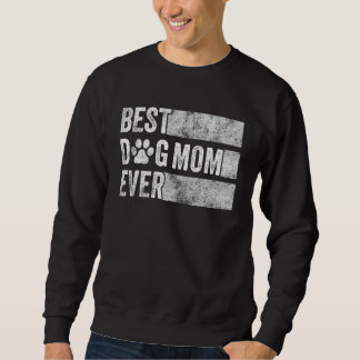 Moletom Melhor Cachorro Mãe Alguma Vez Retrô Mamãe Cachorr
