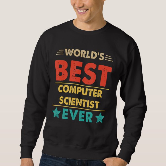 Moletom Melhor Cientista de Computação do Mundo Retro (Frente)