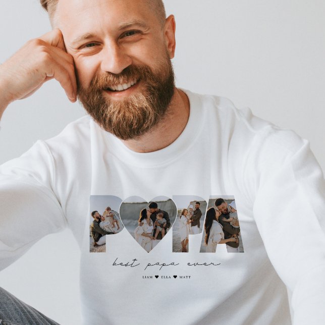 Moletom Melhor Colagem de Fotografias de Papa Ever 4 para  (Criador carregado)