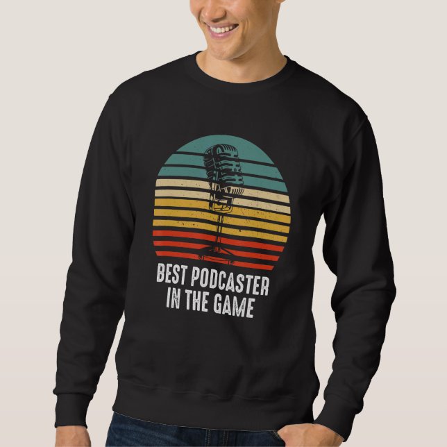Moletom Melhor conteúdo de rádio Podcaster Podcasting (Frente)