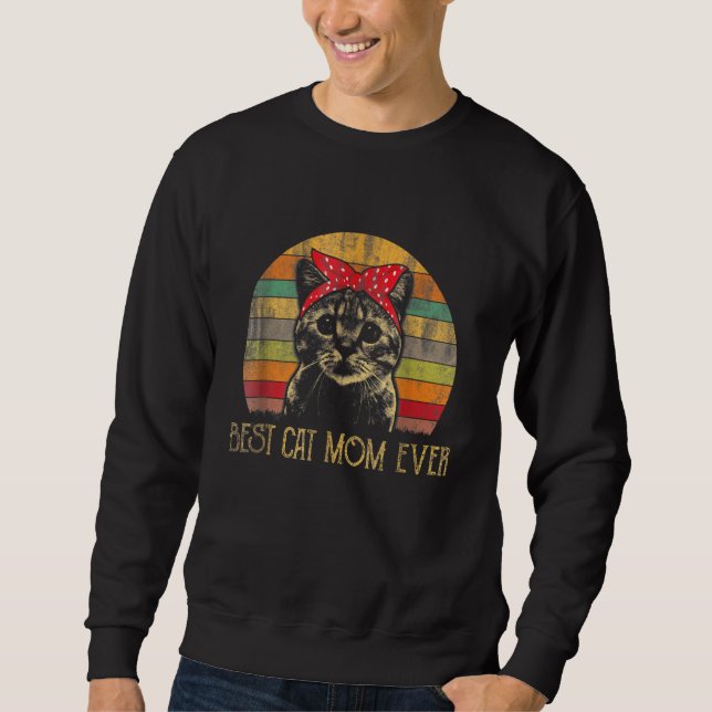 Moletom Melhor Dia de as mães Da Mãe De Gato (Frente)