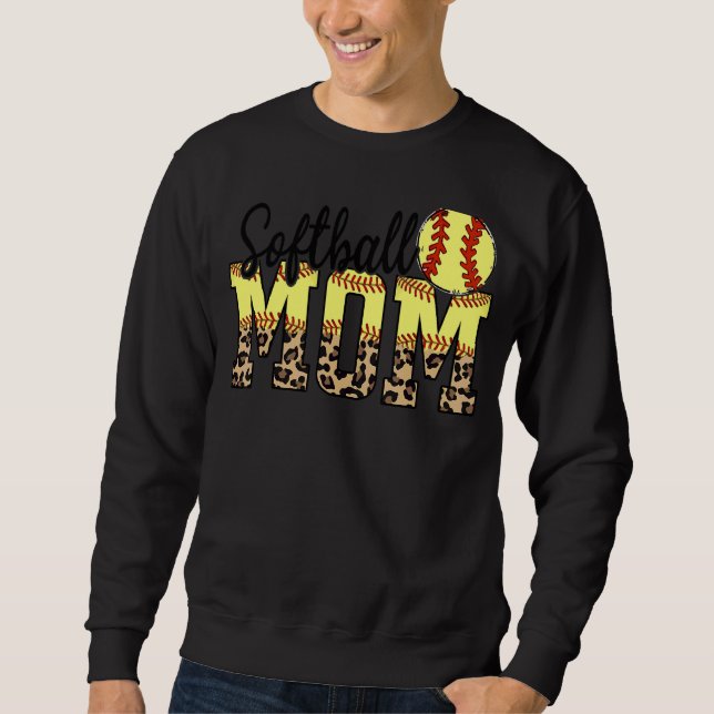 Moletom Melhor Dia de as mães da Mãe de Softball (Frente)