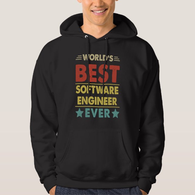 Moletom Melhor Engenheiro de Software do Mundo de Todos os (Frente)
