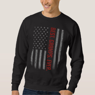 Moletom Melhor Grampa De Bandeira Americana Para Dia de os