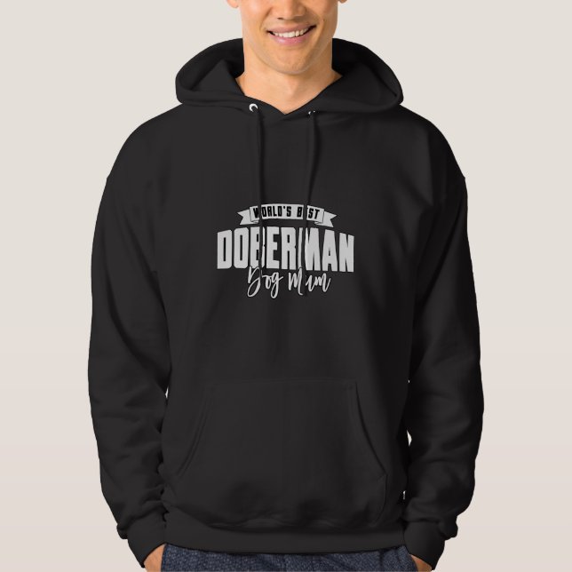 Moletom Melhor Mãe de Cachorro Doberman (Frente)