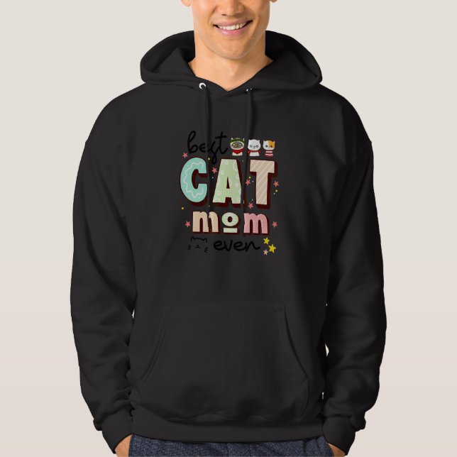 Moletom Melhor Mãe de Gato de Todos os Tempos Para Gato (Frente)