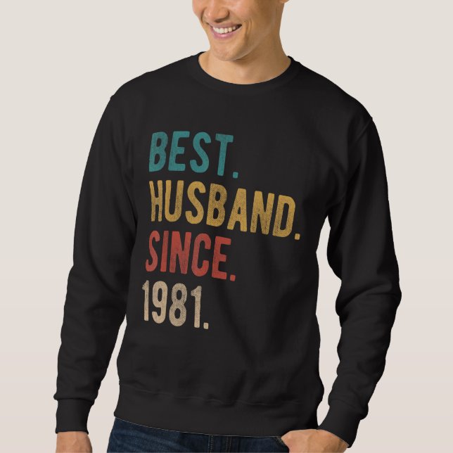 Moletom Melhor Marido Desde 1981 41ruas Casando Aniversári (Frente)