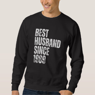 Moletom Melhor Marido do Homem Desde 1989 Aniversário de C
