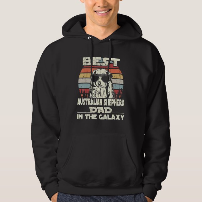 Moletom Melhor Pai Australiano De Pastores Na Galáxia Vi (Frente)