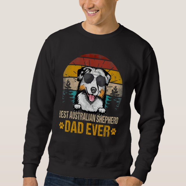 Moletom Melhor Pai Australiano De Shepherd Já (Frente)