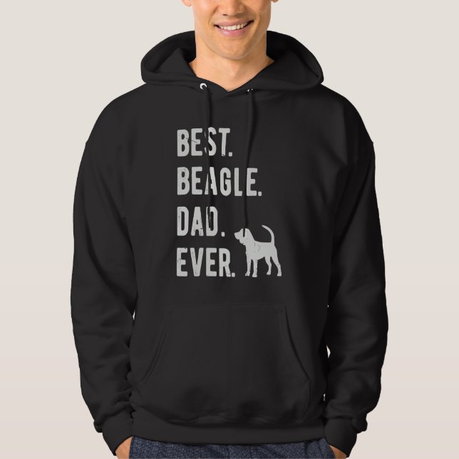 Moletom Melhor Pai Beagle de Sempre  Roupa de Homem Cachor (Frente)