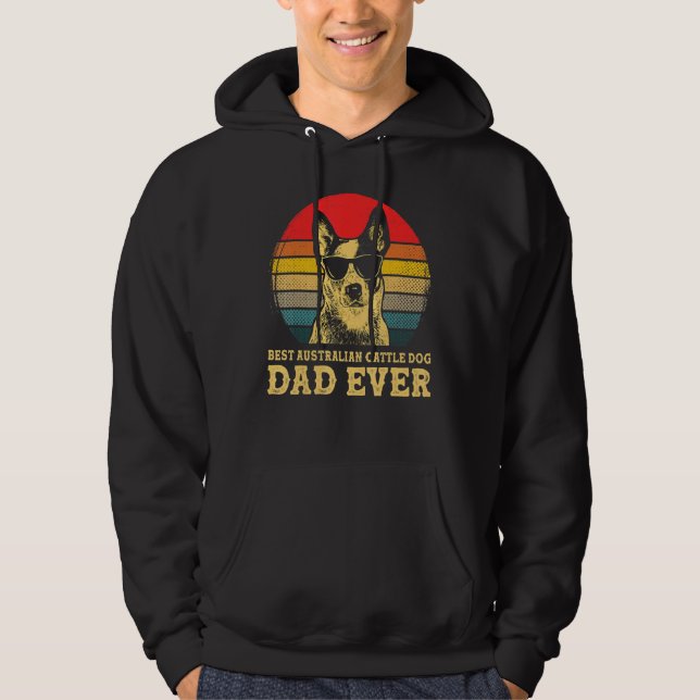 Moletom Melhor Pai De Cachorro Australiano De Cachorro Ret (Frente)