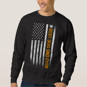 Moletom Melhor Pai de Cachorro Nos Estados Unidos Bandeira