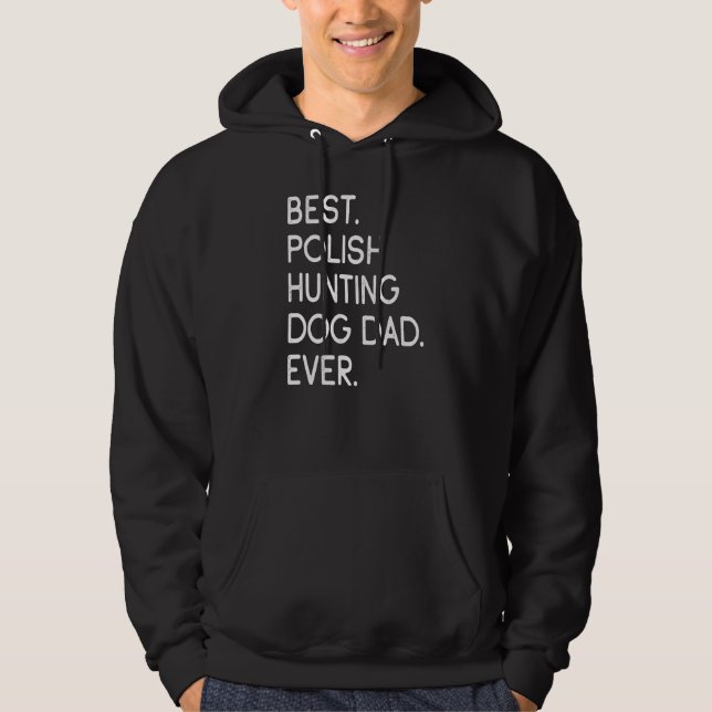 Moletom Melhor Pai De Cachorro Polonês De Caça Para Mulher (Frente)