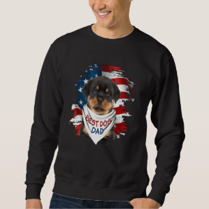 Moletom Melhor Pai de Cachorro Rottweiler Bandeira Cuta do