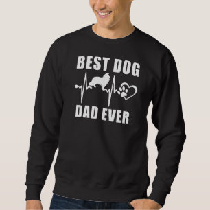 Moletom Melhor Pai De Cães Nunca Em Massa Collie Dog Pulsa