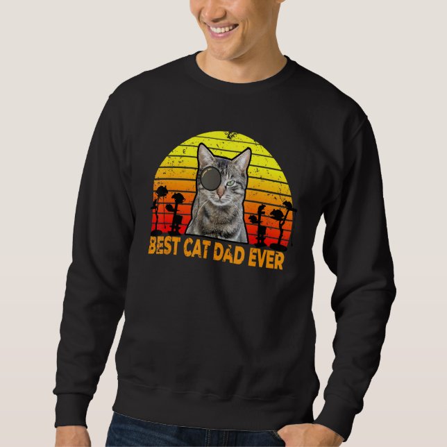 Moletom Melhor Pai de Gato de Todos os Tempos 1 (Frente)