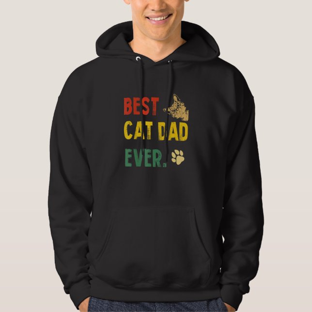 Moletom Melhor Pai De Gato Nunca _2 (Frente)