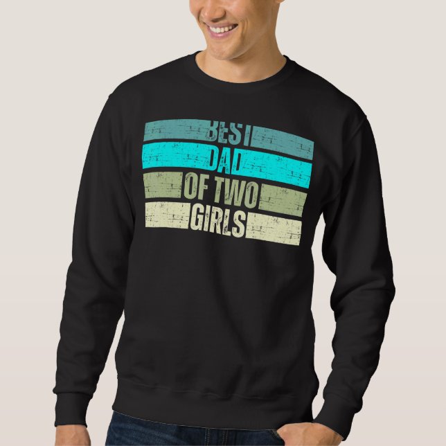 Moletom Melhor Pai De Mens Para Duas Meninas (Frente)