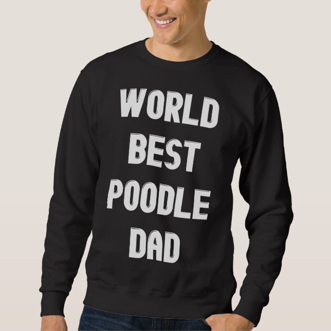 Moletom Melhor Pai de Poodle (Frente)