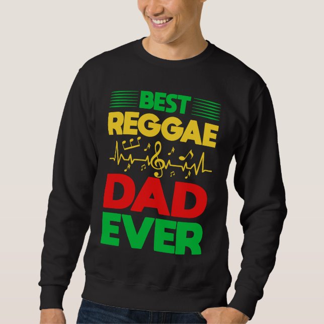 Moletom Melhor Pai de Reggae de Todos os Tempos Eu sou Ras (Frente)