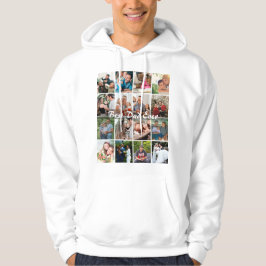 Moletom Melhor Pai do Mundo 16 Colagem de Fotos Personaliz