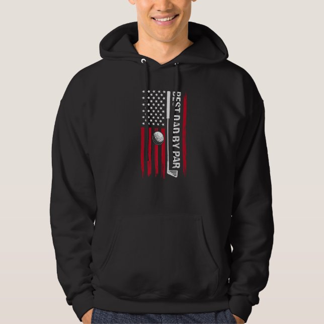 Moletom Melhor Pai Do Par Golfing American Flag Padre (Frente)