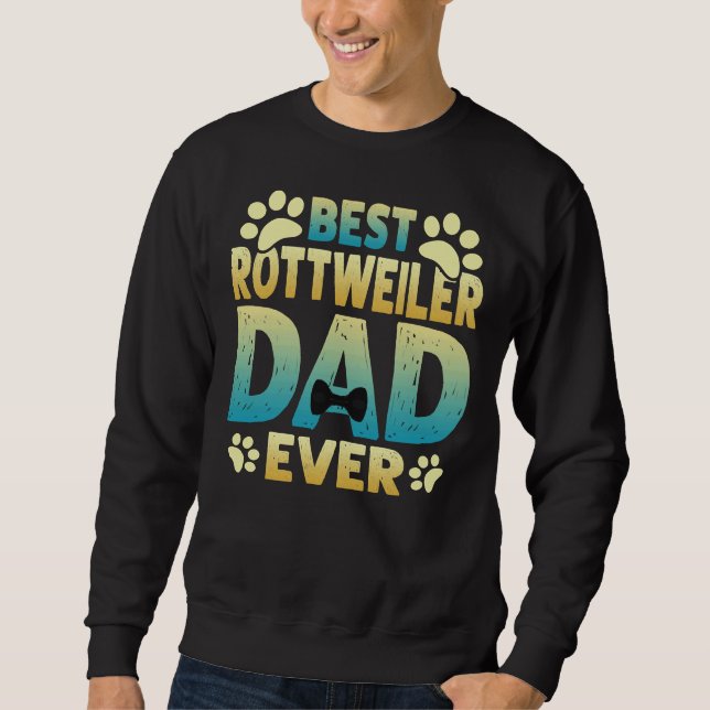 Moletom Melhor Pai Rottweiler Alguma Vez Clássico 7 (Frente)