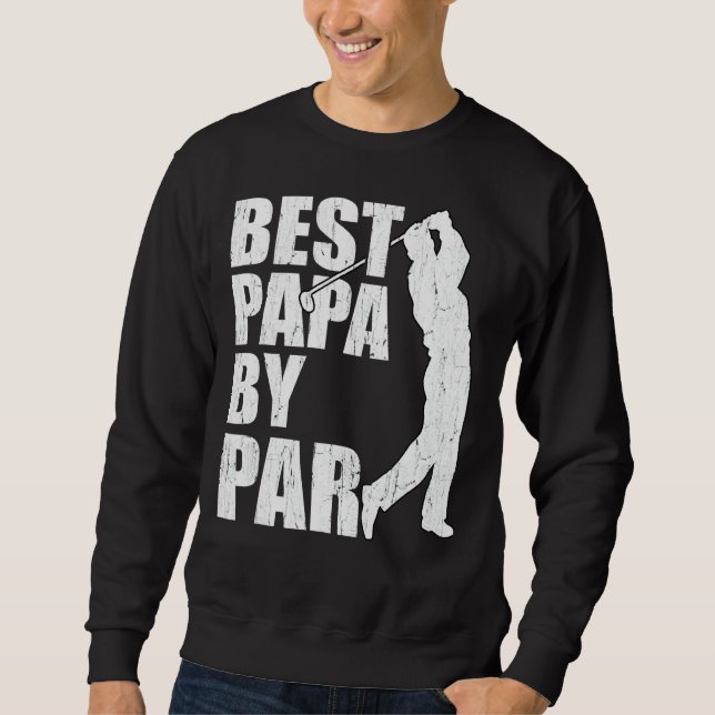 Moletom Melhor Papa Por Dia de os pais De Golfe (Frente)