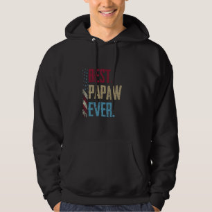 Moletom Melhor Papaw Alguma Vez Vintage, Bandeira American