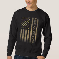 Melhor Pappy Ever American Grunge Flag do Pai