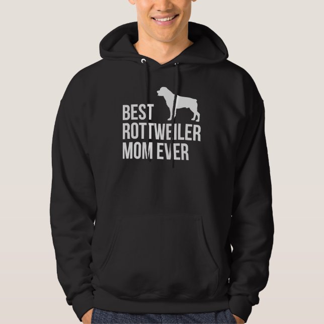 Moletom Melhor Rottweiler Mãe Meninas Mulheres Rottie (Frente)