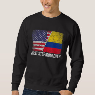 Moletom Melhor Stepman Do Dia de as mães Colômbia Bandeira