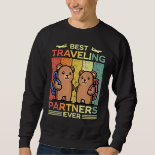 Moletom Melhores Parceiros de Viagem Viajando Viagem