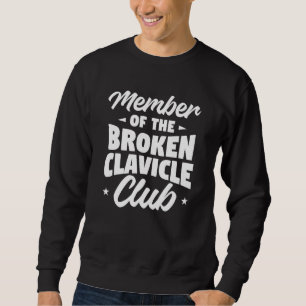 Moletom Membro do Clube da Clavícula Quebrada Osso Quebrad
