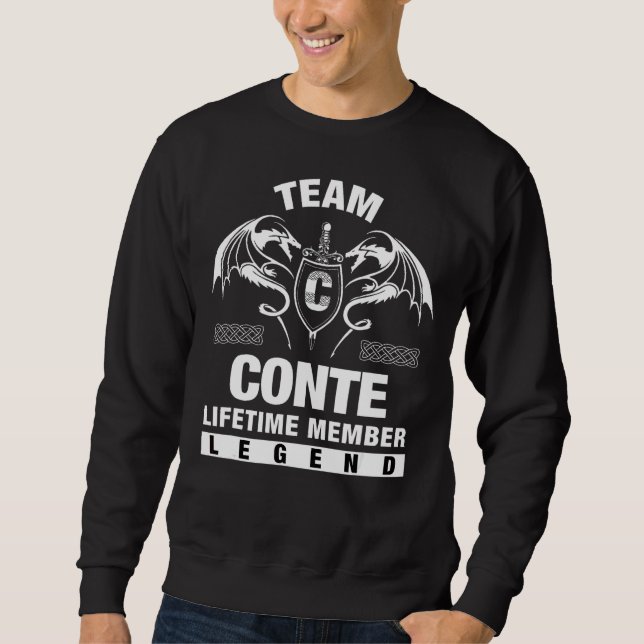 Moletom Membro do Tempo de Vida do Team Conte (Frente)