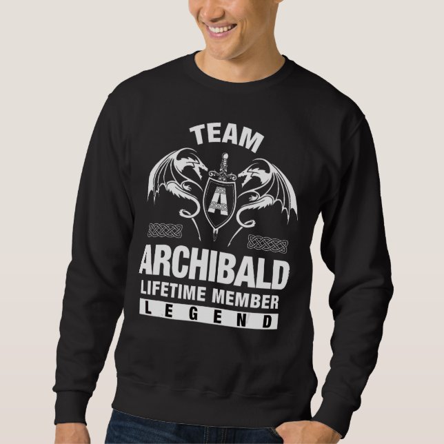 Moletom Membro do Time Archibald Lifetime (Frente)