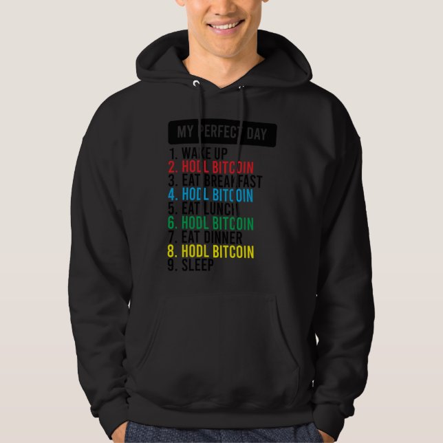 Moletom Meme de HODL de Bitcoin BTC   Ideia para um Bitcoi (Frente)