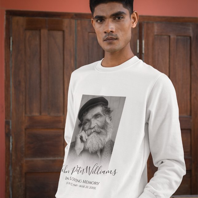 Moletom Memorial de Foto Personalizado Moderno (Criador carregado)