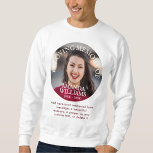 Moletom Memorial Personalizado com Foto e Texto