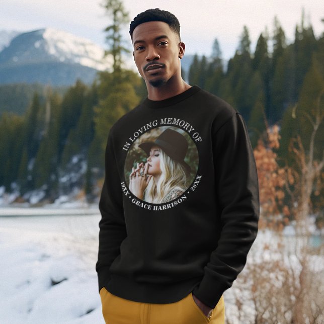 Moletom Memorial Personalizado de Nomes e Datas Simples (Criador carregado)