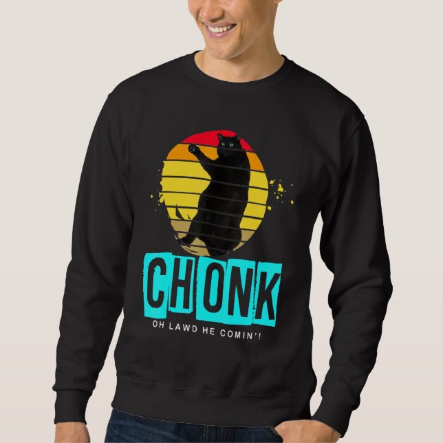 Moletom Memórias de Gato em Escala de Chonk (Frente)