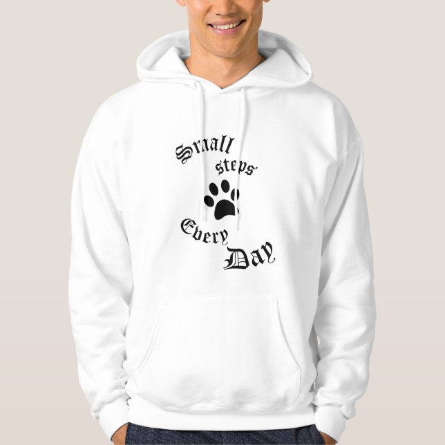 Moletom Men Hoodie | Pequenas etapas por dia (Frente)